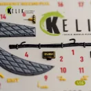 Kelik UH-1B HUEY - interior 3D decals for Trumpeter 3D matrica