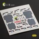 Kelik UH-1B HUEY CARGO BAY - interior 3D decals for Trumpeter 3D matrica