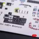 Kelik OV-10D+ Bronco interior 3D decals for ICM kit 3D matrica