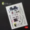 Kelik P-47M Thunderbolt interior 3D decals for Tamiya kit 3D matrica