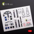 Kelik AH-64D Apache longbow interior 3D decals for Hasegawa kit 3D matrica