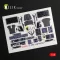 Kelik F-35A Lightning II interior 3D decals for Kitty Hawk / Zimimodel kit 3D matrica