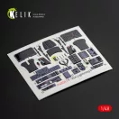 Kelik F-35A Lightning II interior 3D decals for Kitty Hawk / Zimimodel kit 3D matrica