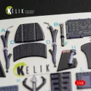 Kelik F-35A Lightning II interior 3D decals for Kitty Hawk / Zimimodel kit 3D matrica