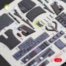Kelik F-35A Lightning II interior 3D decals for Kitty Hawk / Zimimodel kit 3D matrica