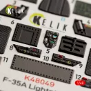 Kelik F-35A Lightning II interior 3D decals for Meng kit 3D matrica
