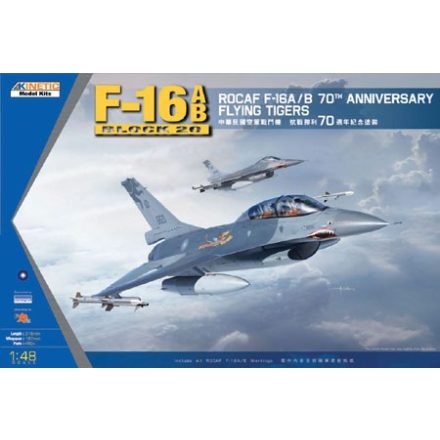 Kinetic ROCAF F-16A/B 70th Anniversary Flying Tigers makett