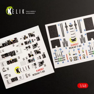   Kelik T-50 ROKAF interior 3D decals for Academy kit 3D matrica