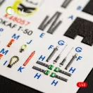 Kelik T-50 ROKAF interior 3D decals for Academy kit 3D matrica