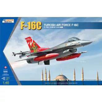 Kinetic F-16C TURKEY TIGER MEET 2007 1:48 repülő makett
