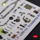 Kelik P-40N interior 3D decals for Academy kit 3D matrica