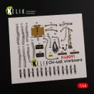 Kelik CH-46E Cargo compartment interior 3D decals for Academy kit 3D matrica