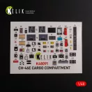 Kelik CH-46E Cargo compartment interior 3D decals for Academy kit 3D matrica