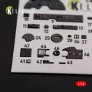 Kelik ?-38F Lightning - interior 3D decals for Academy kit 3D matrica