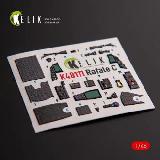   Kelik Rafale C - interior 3D decals for Academy/Revell kit 3D matrica