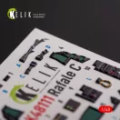 Kelik Rafale C - interior 3D decals for Academy/Revell kit 3D matrica