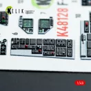 Kelik F-16F Block 60 - interior 3D decals for Hasegawa kit 3D matrica