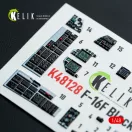 Kelik F-16F Block 60 - interior 3D decals for Hasegawa kit 3D matrica