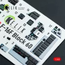 Kelik F-16F Block 60 - interior 3D decals for Hasegawa kit 3D matrica