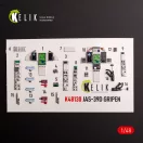 Kelik Jas-39 D - interior 3D decals for Italeri kit 3D matrica