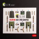 Kelik Jas-39 D - interior 3D decals for Italeri kit 3D matrica