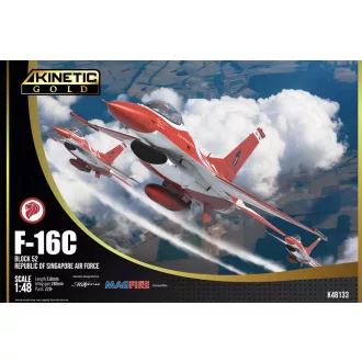 Kinetic RSAF F-16C BLACK KNIGHT 1:48 repülő makett