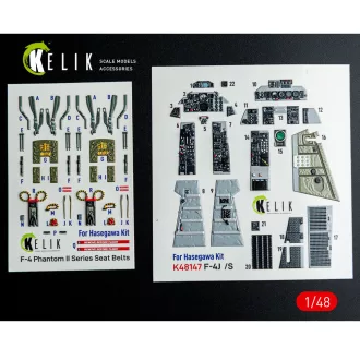   Kelik F-4J/S - interior 3D decals for Hasegawa kit 3D matrica