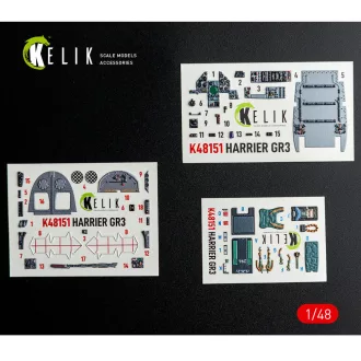   Kelik HARRIER GR3 - interior 3D decals for Kinetic kit 3D matrica