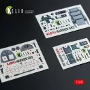 Kelik HARRIER GR3 - interior 3D decals for Kinetic kit 3D matrica