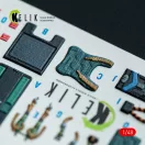 Kelik HARRIER GR3 - interior 3D decals for Kinetic kit 3D matrica