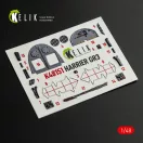 Kelik HARRIER GR3 - interior 3D decals for Kinetic kit 3D matrica
