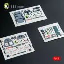 Kelik AV-8A HARRIER (Early) - interior 3D decals for Kinetic kit 3D matrica