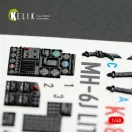 Kelik MH-6J Little Bird - interior 3D decals for ICM kit 3D matrica