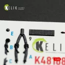 Kelik MH-6J Little Bird - interior 3D decals for ICM kit 3D matrica