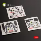 Kelik F-15C (Late) - interior 3D decals for Hasegawa 3D matrica