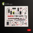 Kelik F-15C (Late) - interior 3D decals for Hasegawa 3D matrica