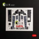 Kelik F-15C (Late) - interior 3D decals for Hasegawa 3D matrica