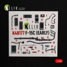 Kelik F-15C (Early) - interior 3D decals for Hasegawa 3D matrica