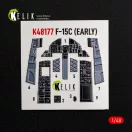 Kelik F-15C (Early) - interior 3D decals for Hasegawa 3D matrica