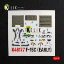 Kelik F-15C (Early) - interior 3D decals for Hasegawa 3D matrica