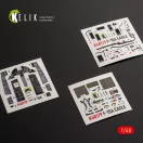 Kelik F-15A - interior 3D decals for Hasegawa 3D matrica