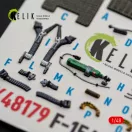 Kelik F-15A - interior 3D decals for Hasegawa 3D matrica
