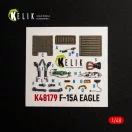 Kelik F-15A - interior 3D decals for Hasegawa 3D matrica