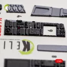 Kelik F-15A - interior 3D decals for Hasegawa 3D matrica