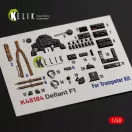 Kelik Defiant F1 - interior 3D decals for Trumpeter 3D matrica