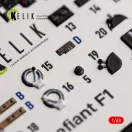 Kelik Defiant F1 - interior 3D decals for Trumpeter 3D matrica