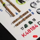 Kelik Defiant F1 - interior 3D decals for Trumpeter 3D matrica