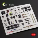 Kelik He-111 H-20 - interior 3D decals for ICM 3D matrica