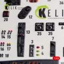 Kelik He-111 H-20 - interior 3D decals for ICM 3D matrica