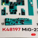 Kelik MiG-23 ML/MLD - interior 3D decals for Trumpeter 3D matrica